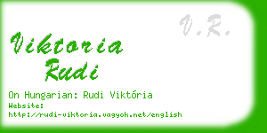 viktoria rudi business card